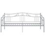 Sofa Bed Frame Grey Metal 90x200 cm Image 5