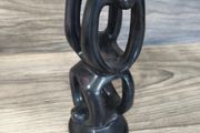 X1 Vintage Gymnastic Olympic Human Tower Figurine Stone Black Sculpture Art