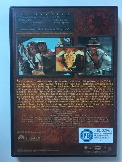 Indiana Jones Trilogy Boxset (Steven Spielberg Films) Harrison Ford [Movie DVD] Academy Award Winner