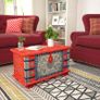 Storage Chest Red Mango Wood 80x40x45 cm Image 8