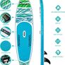 Inflatable Stand Up Paddle Board 11'6"/11'/10'5" Ultra-Light with Inflatable Board,ISUP Accessories,Three Fins,Adjustable Paddle, Pump,Backpack, Leash,Waterproof Bag MULTIPLE COLOURS AVAILABLE, SEE PHOTOS (FREE POSTAGE) Image 5