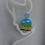 Clouds Over Sunflower Arch Earrings Image 2