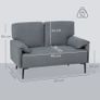 2-Seater Sofa Upholstered Sofa Image 2