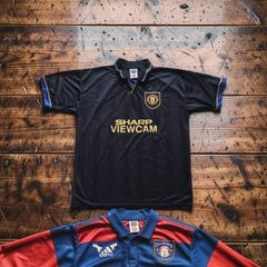 Manchester United 1993-1995 Score Draw Jersey Size XL