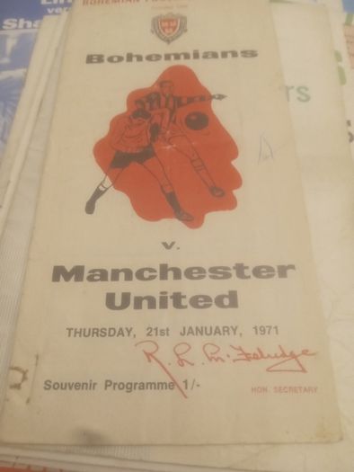 Old Soccer Programmes