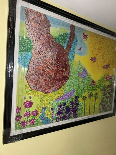 Modern Art high quality archival Giclee print "The Cats Back"
