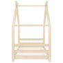 Kids Bed Frame Solid Pine Wood 80x160 cm Image 3
