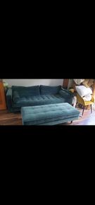 Green Velvet Sofa