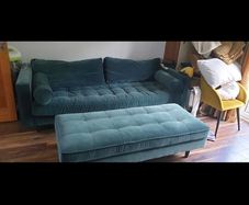 Green Velvet Sofa
