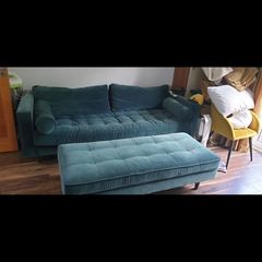 Green Velvet Sofa