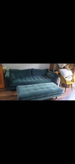 Green Velvet Sofa