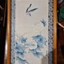 Chinese style bird painting with bamboo style frame Image 2