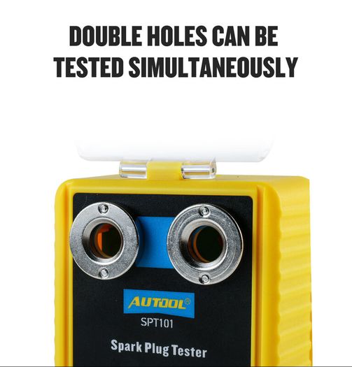 AUTOOL SPT101 Car Spark Plug Tester Ignition Testers 220V 110V Automotive Diagnostic Tool 2 Holes Spark Plug Analyzer