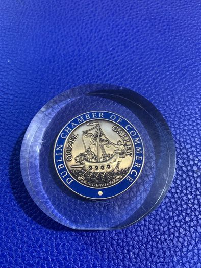 Rare Dublin Chamber of Commerce Paperweight