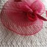 Burgundy wedding fascinator Image 4