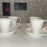 4 Symphony Contempo Espresso Cup and Saucer Set White Image 2