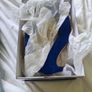 Royal blue suede shoes size 7.5 Image 6