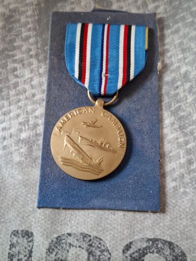 United States American Campaign Medal awarded for service during World War II between 1941 and 1945.