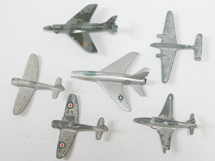 Vintage Dinky and Tekno die-cast planes