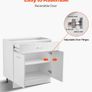White Shaker Base Cabinet with Drawer Soft Close Doors and Adjustable Shelf Image 5