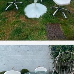 Calligaris round glass dining table -120 cm