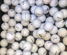 50 used Srixon Distance practice grade golf balls