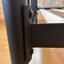 Black metal and brass double bed frame c/w mattress Image 6