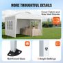 Pop Up Canopy 2.95 x 2.95 m  Instant Canopy Portable Gazebo with 3 Sidewalls & 2 Ventilated Windows, Height Adjustable Pop-Up Outdoor Shelter Tent for Events Image 5