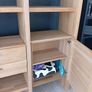 solid oak display cabinet with drawers Image 5