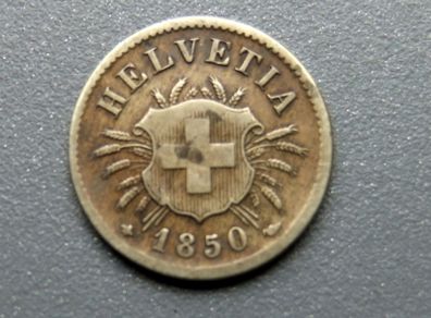 Switzerland 5 Rappen 1850