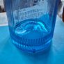 Beautiful Old Blue Glass Gunpowder Gin Bottle, Embossed Gunpowder, Postage Available or Collection Image 3