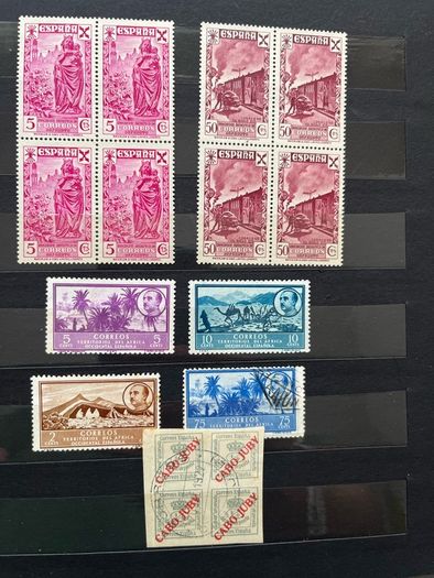 SPAIN Colonies album with stamps