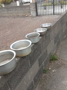 Aluminium pots 2 stainless.