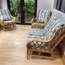 Rattan Suite - Couch and 2 Armchairs Image 7