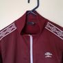 Umbro retro full zip Size medium Burgundy ptp 20" in excellent condition Image 2