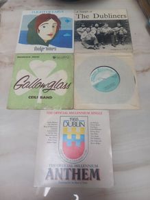 5 Irish 7 inch records, good condition, D18 post 7e