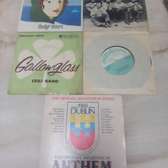 5 Irish 7 inch records, good condition, D18 post 7e