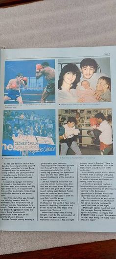 2 x boxing programmes,, Barry mcguigan fight 15th February 1986  R.D.S dublin ,and Steve Collins fight,9 September 1995 Cork, , 2 x irish boxing champions,,2 x legends of irish boxing...