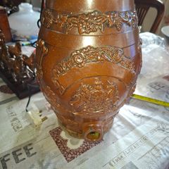 Rare 19th Century English Salt-Glazed Stoneware Brandy 2 Gallon Barrel, Postage Available or collection.