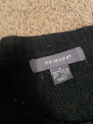 black sweater