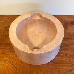 Vintage Danish Bodum Solid Staved Wood Bowl