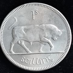 Ireland - 1966 - Shilling - Bull - AU - KM.14a - [2042]