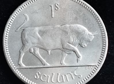 Ireland - 1966 - Shilling - Bull - AU - KM.14a - [2042]