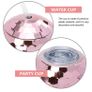 New TOPBATHY 2 Pieces Disco Ball Cups with Straws, Image 3