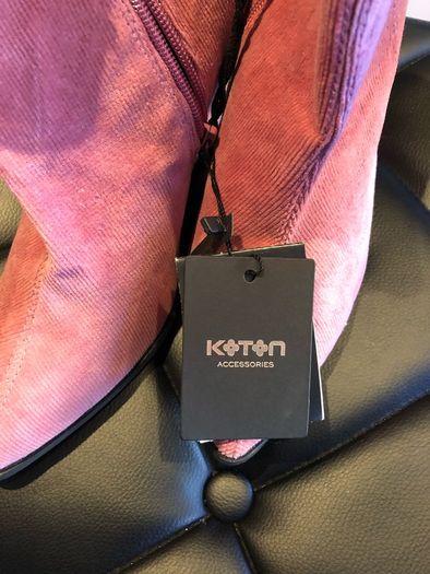 Pink Corduroy Boots