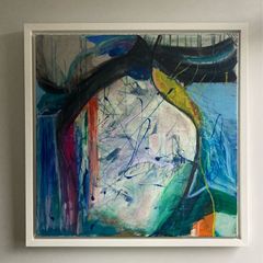 Original Abstract Painting Dublin Swimming Art Swim Art