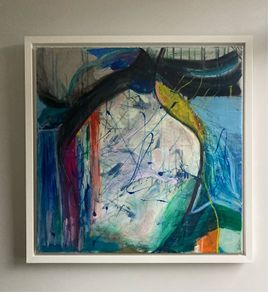 Original Abstract Painting Dublin Swimming Art Swim Art