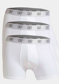 Cristiano ronaldo cr7 white basic 3-pack trunk boxer briefs men's underwear