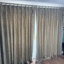 Full length curtains with brass poll Image 2