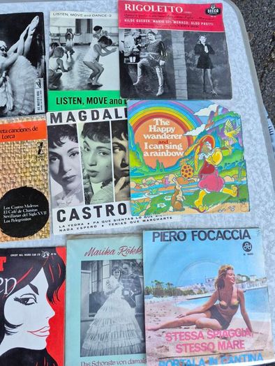 20 small Vinyl records
